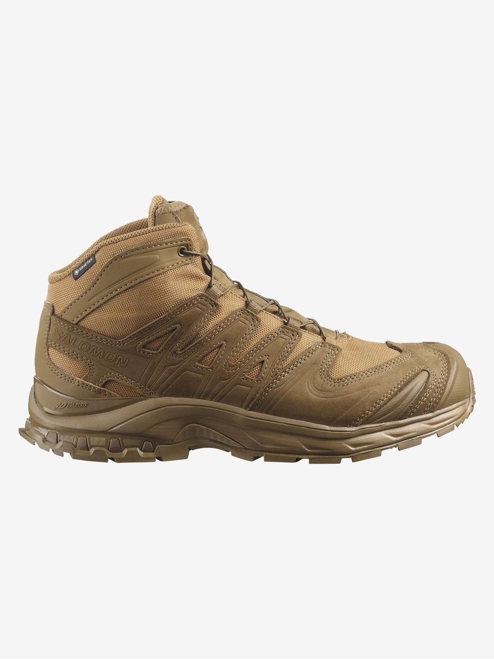 Salomon Men's Tactical Mid-Cut Boot in Tan XA FORCES MID GORE-TE